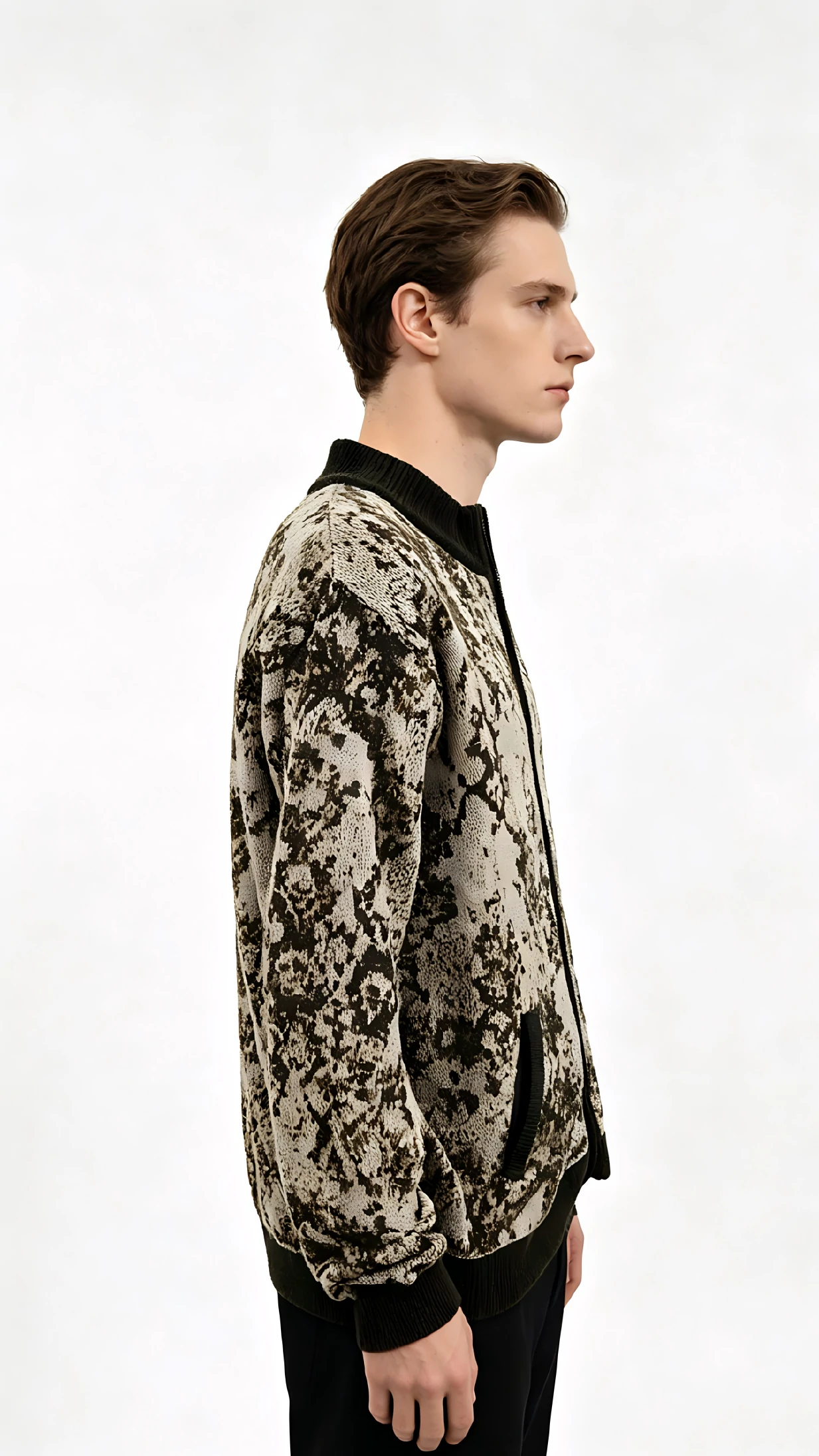 Camouflage Print Zip Bomber 2 Camouflage Print Zip Bomber - Image 2