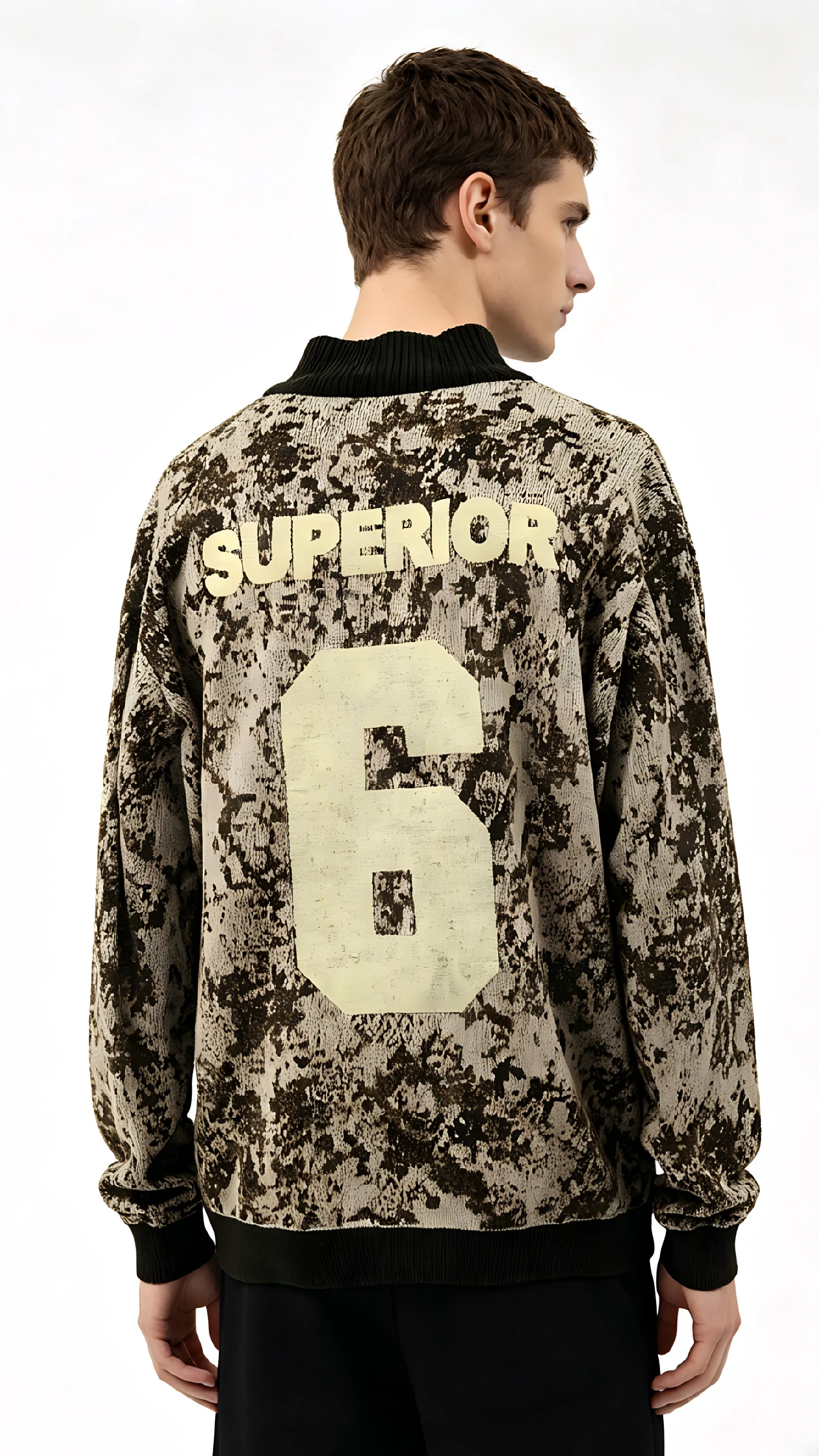 Camouflage Print Zip Bomber 3 Camouflage Print Zip Bomber - Image 3