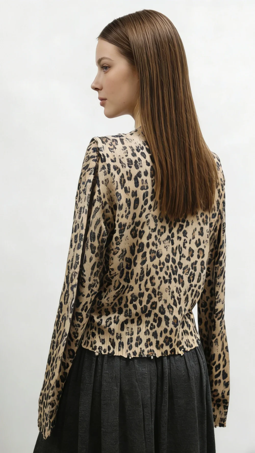 Luxury Leopard Slim Knit Cardigan (2)