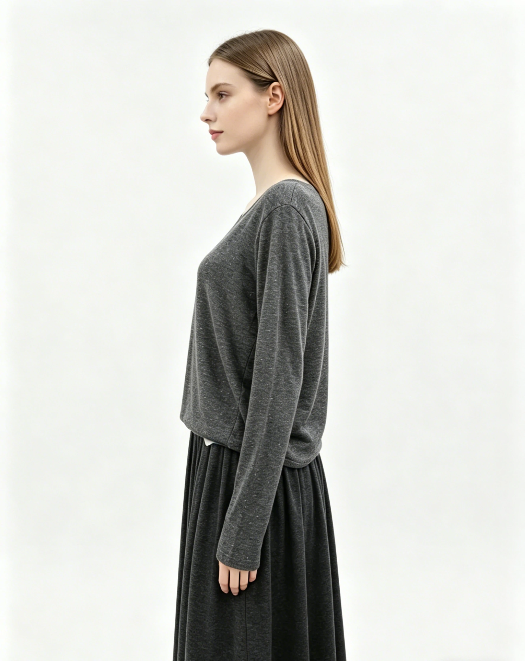 Sequin-Embellished Wool V-Neck Two-Piece Set 2 Sequin-Embellished Wool V-Neck Two-Piece Set - Image 2