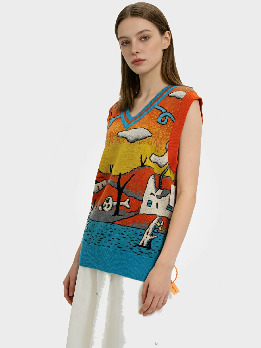 Graphic 100% Wool Sweater Vest 1 Graphic 100% Wool Sweater Vest