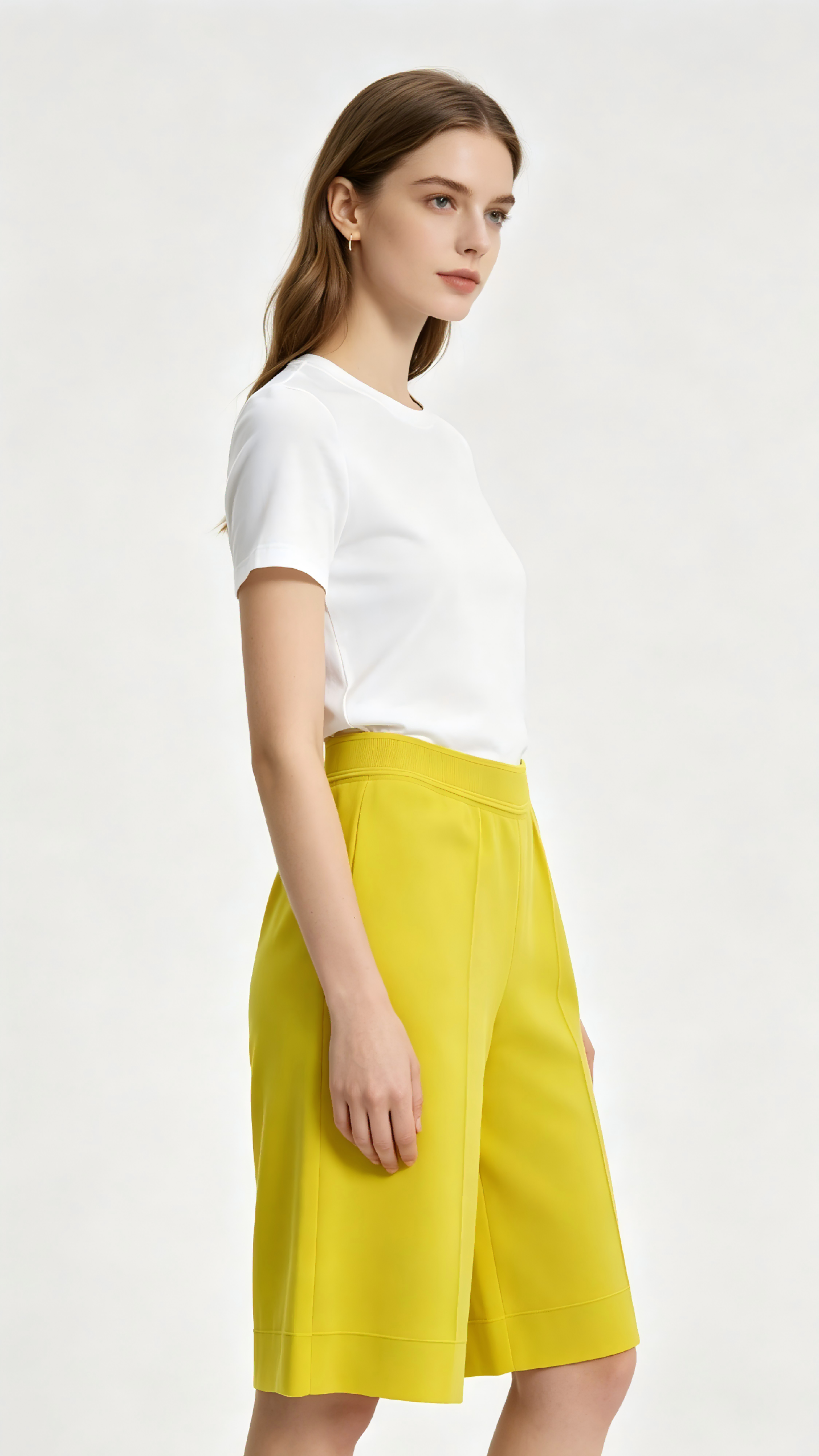 Bright Yellow Knit Culottes 2 Bright Yellow Knit Culottes - Image 2