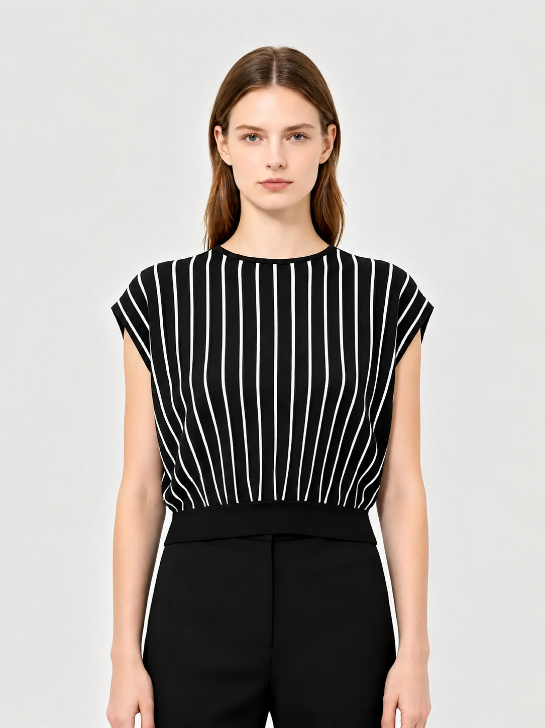 Black and White Striped Knit Top 1 Black and White Striped Knit Top