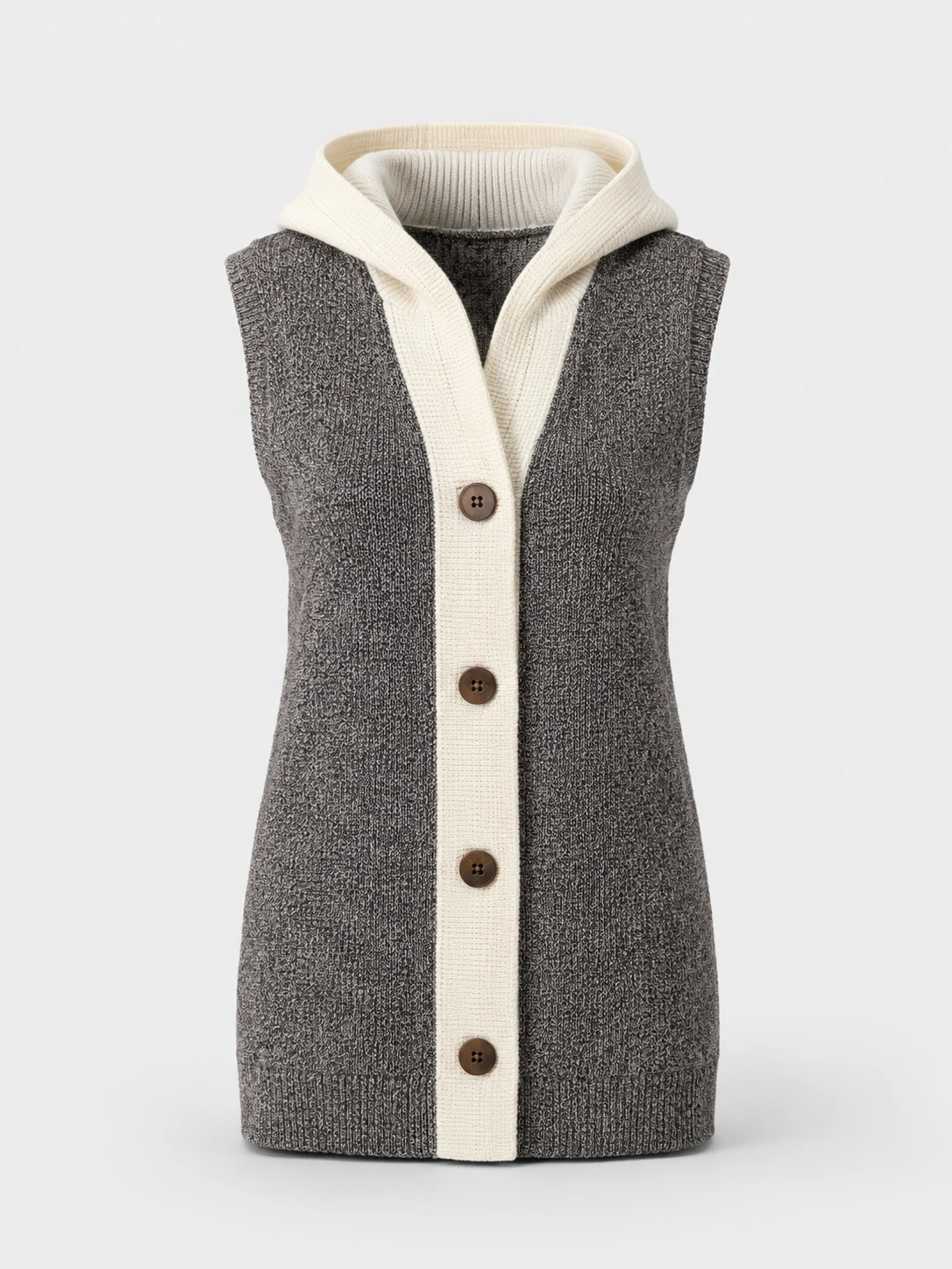 Kids Grey Sleeveless Knit Dress 1 Kids Grey Sleeveless Knit Dress for Girls