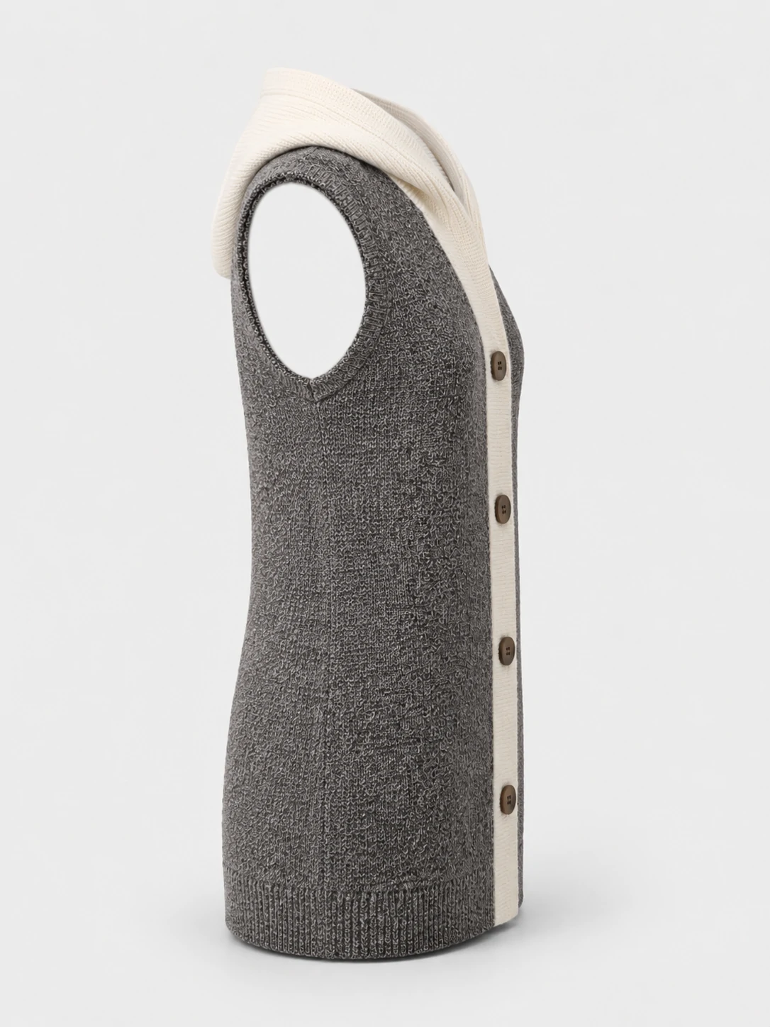 Kids Grey Sleeveless Knit Dress 2 Kids Grey Sleeveless Knit Dress - Image 2