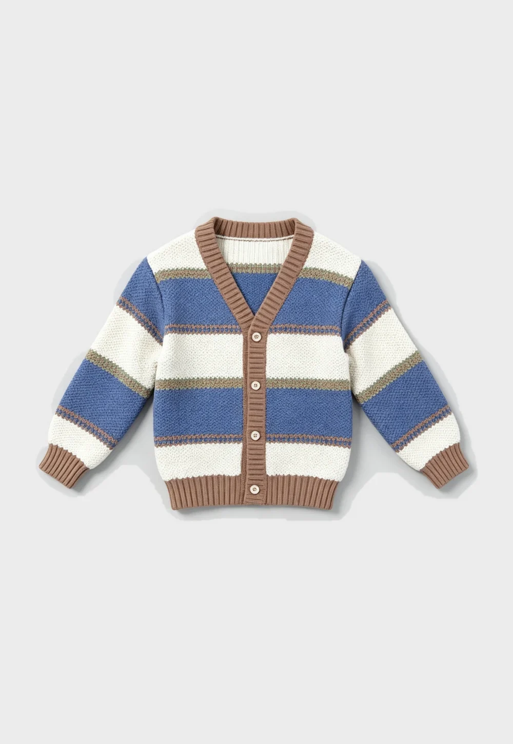 Vintage Stripe Children Knit Cardigan