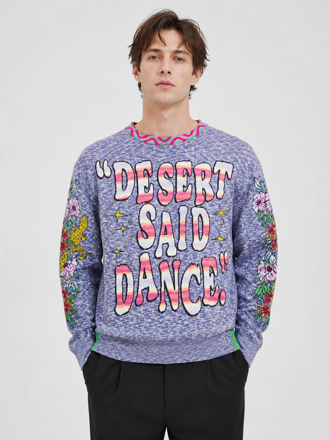 Men’s Desert Graphic Jacquard Pullover 1 Men’s Desert Graphic Jacquard Pullover