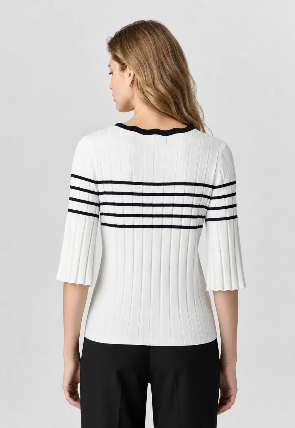 Women’s Textured Stripe Pullover