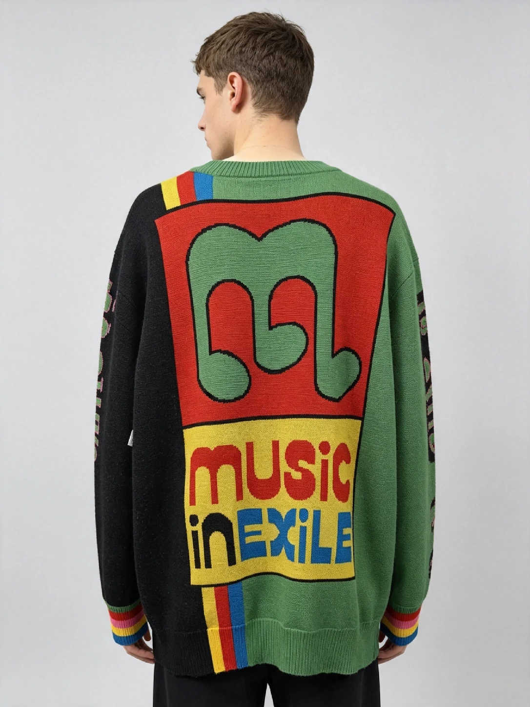 Men’s Crocodile Jacquard Crew Neck Pullover 2 Men’s Crocodile Jacquard Crew Neck Pullover - Image 2