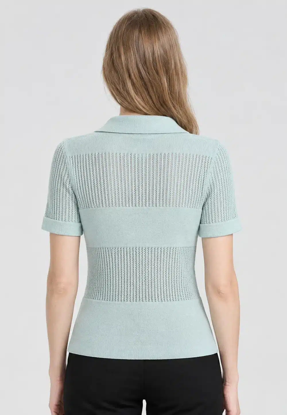 Women’s Mint Polo Short Sleeve Knit Cardigan