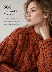 3GG vs 5GG vs 7GG vs 12GG Knitwear: What’s the Difference? 4 04 5GG Textured Knitwear