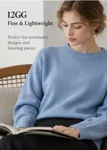 3GG vs 5GG vs 7GG vs 12GG Knitwear: What’s the Difference? 6 06 12GG Fine Knitwear